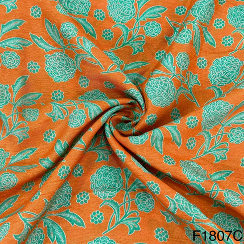 Printed Opara Silk Fabric-F1807